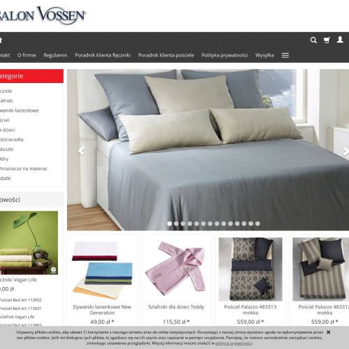 Warszawa - elegancka pościel satynowa