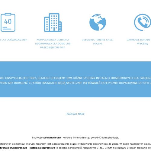 Instalacja odgromowa łódź