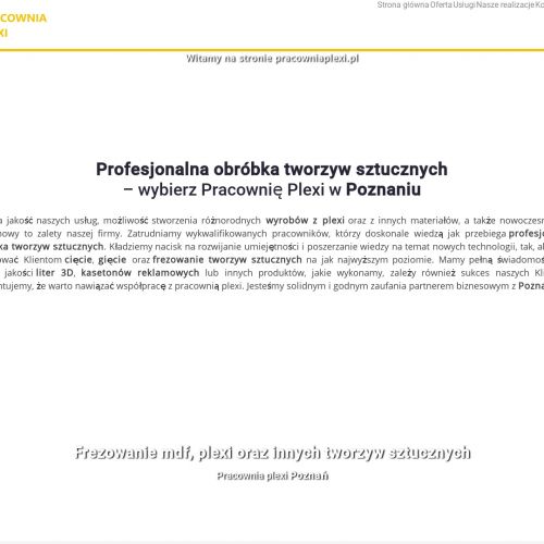 Obróbka plexi