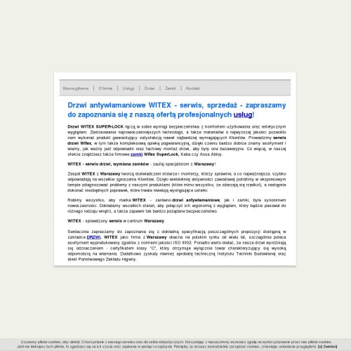 Witex wymiana wkładek w Warszawie