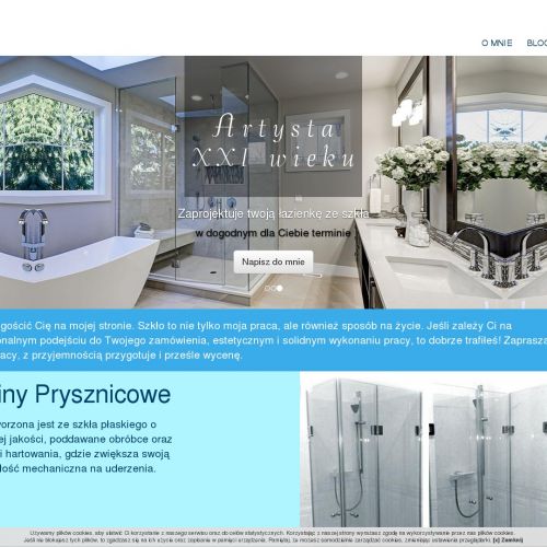 Ząbki - balustrady szklane