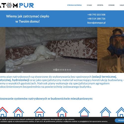 Ocieplenie natryskowe poddasza - Toruń