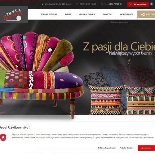 Polskie tkaniny w Kępnie