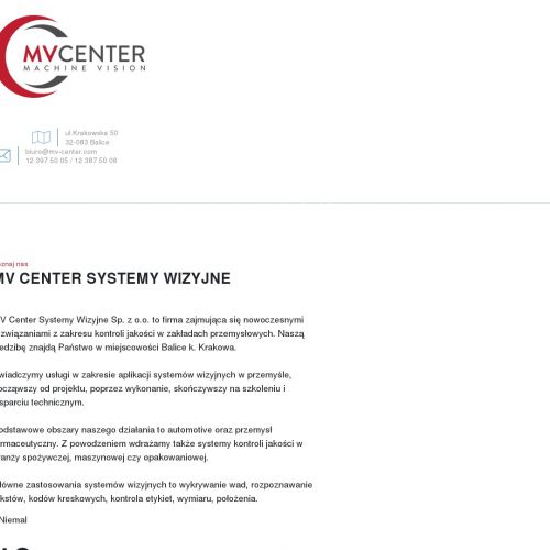 Warszawa - systemy wizyjne machine vision