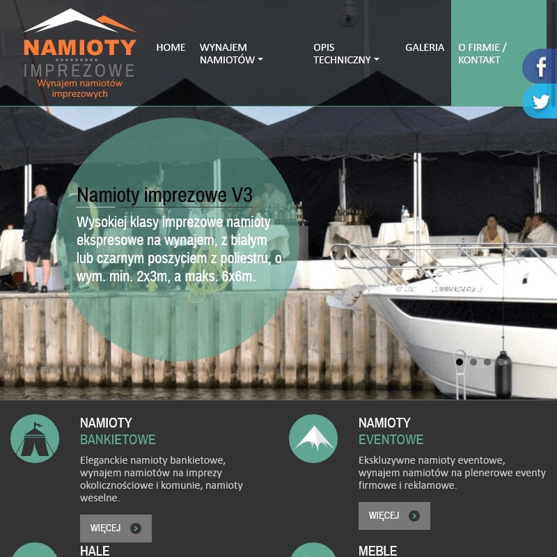 Wynajem namiotu na wesele - Warszawa