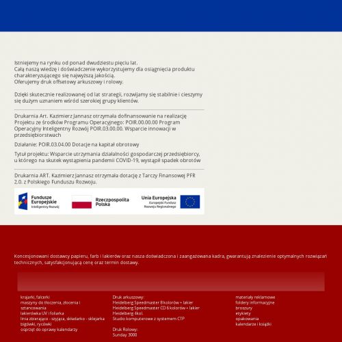 Warszawa - ulotki falcowane