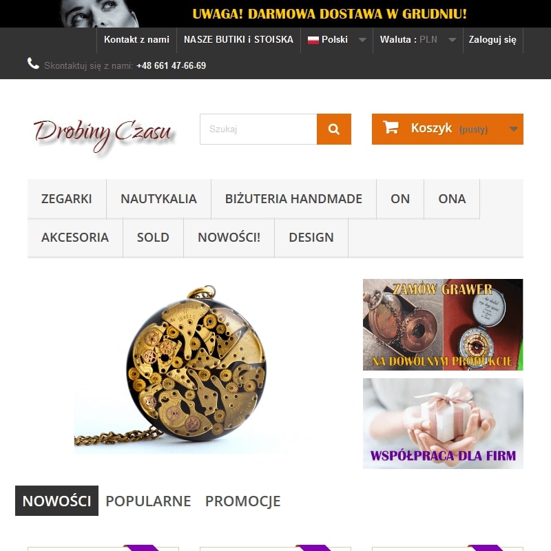 Warszawa - zegarek mechaniczny