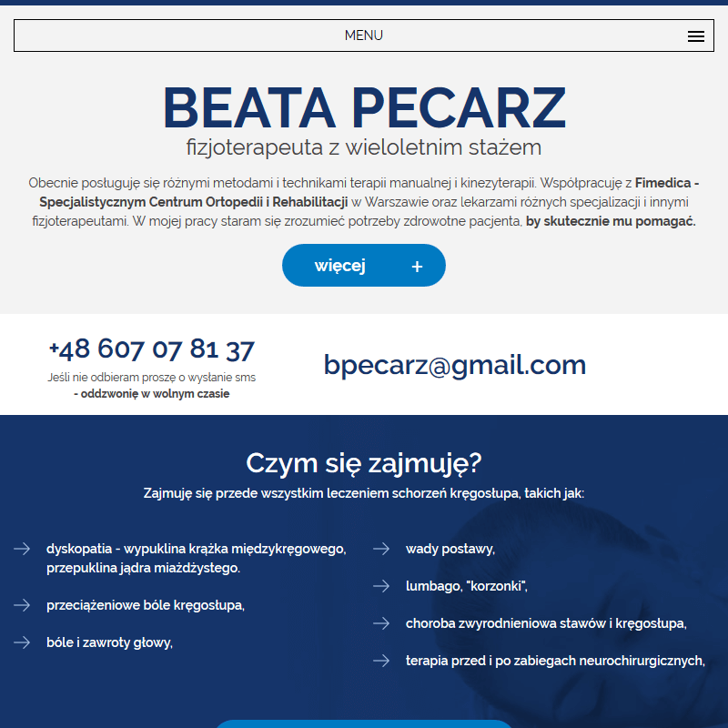 Dyskopatia leczenie - Warszawa