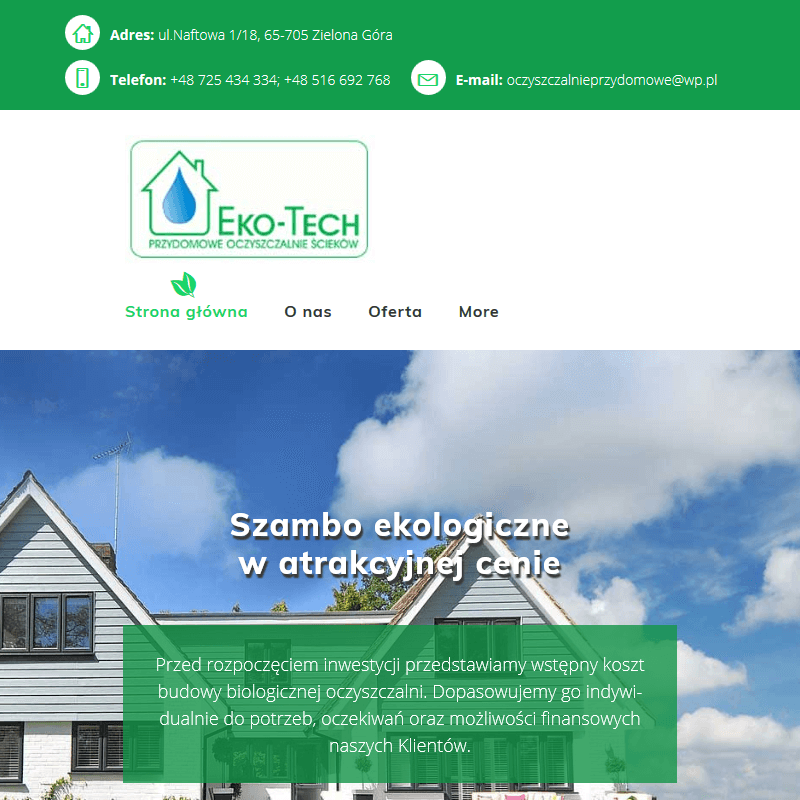 Zbiornik na szambo przydomowe