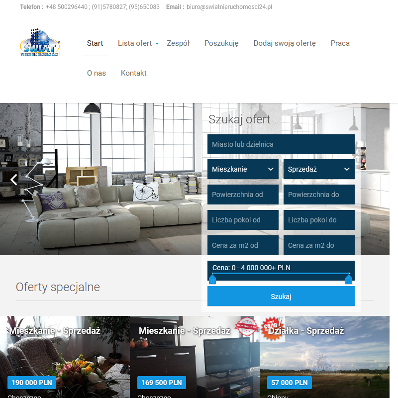 Nieruchomości wynajem - Stargard