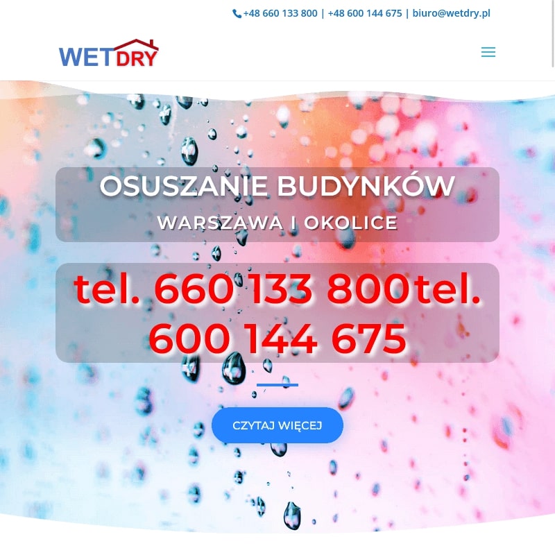 Wynajem osuszaczy powietrza - Warszawa