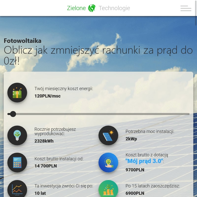 Koszt instalacji fotowoltaicznej 10kw